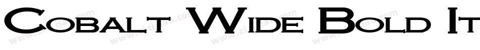 Cobalt Wide Bold Italic字体转换